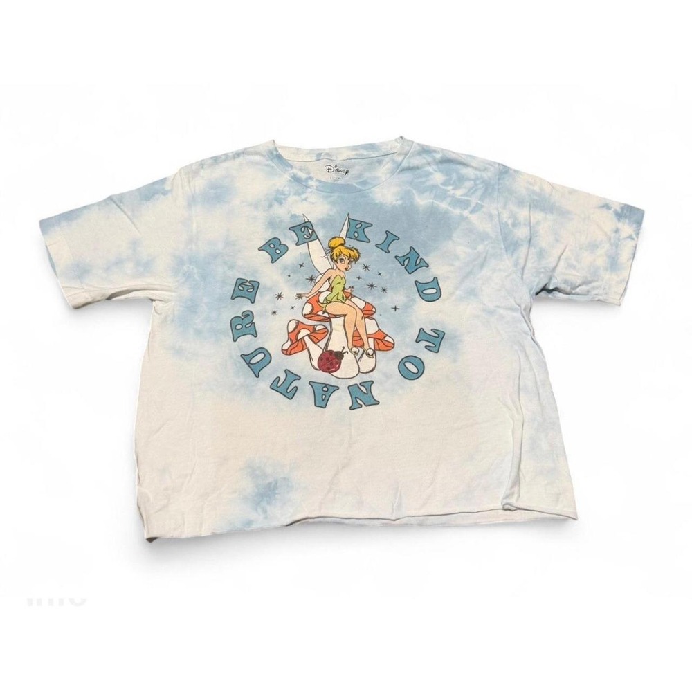 Disney Tinker Bell Be Kind to Nature Tie Dye T Shirt Women's Medium Fairy